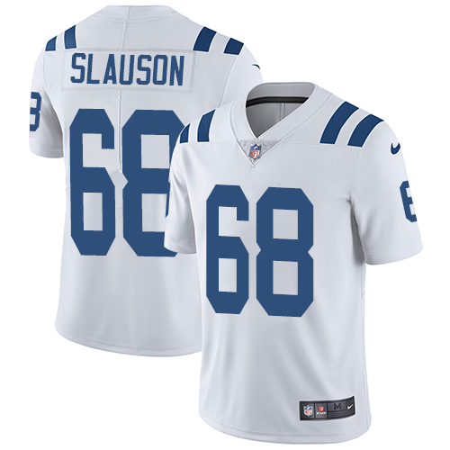 Indianapolis Colts #68 Limited Matt Slauson White Nike NFL Road Men Vapor Untouchable jerseys->youth nfl jersey->Youth Jersey
